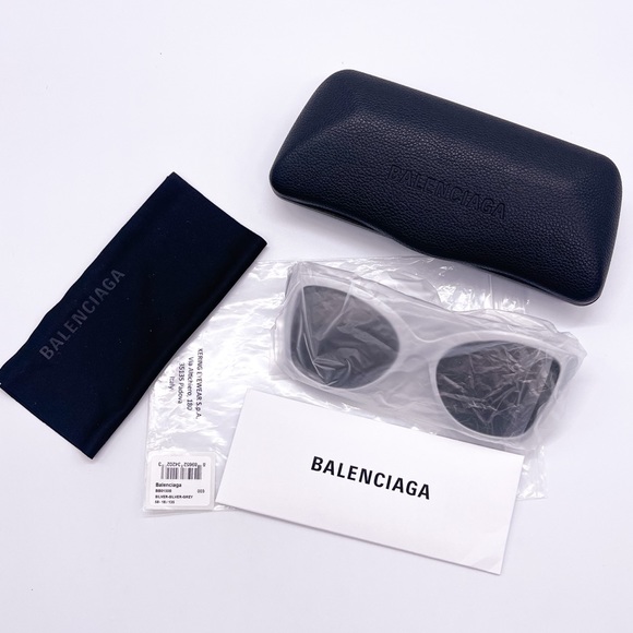 NEW BALENCIAGA BB0150S 003 WOMEN’S SUNGLASSES BB0150S SILVER - Picture 14 of 14
